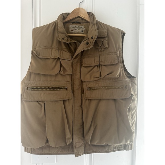 Holiday Home Other - VTG  Cabela's‎ Fly Fishing Vest Mens L Tan Multi Pocket Hunting Utility Outdoor